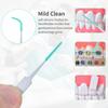 200 Pcs/Box Silicone Interdental Brush Super Soft Dental Cleaning Brushes Teeth Cleaner Dental Floss Toothpicks Oral Care Tools