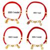 Auspicious Handmade Red Rope Collars: Decorative Pet Accessories for Cats and Dogs