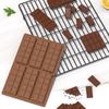 Chocolate bar molds - non-stick chocolate molds, food-grade silicone deep molds for Dubai pistachios, candies, snacks