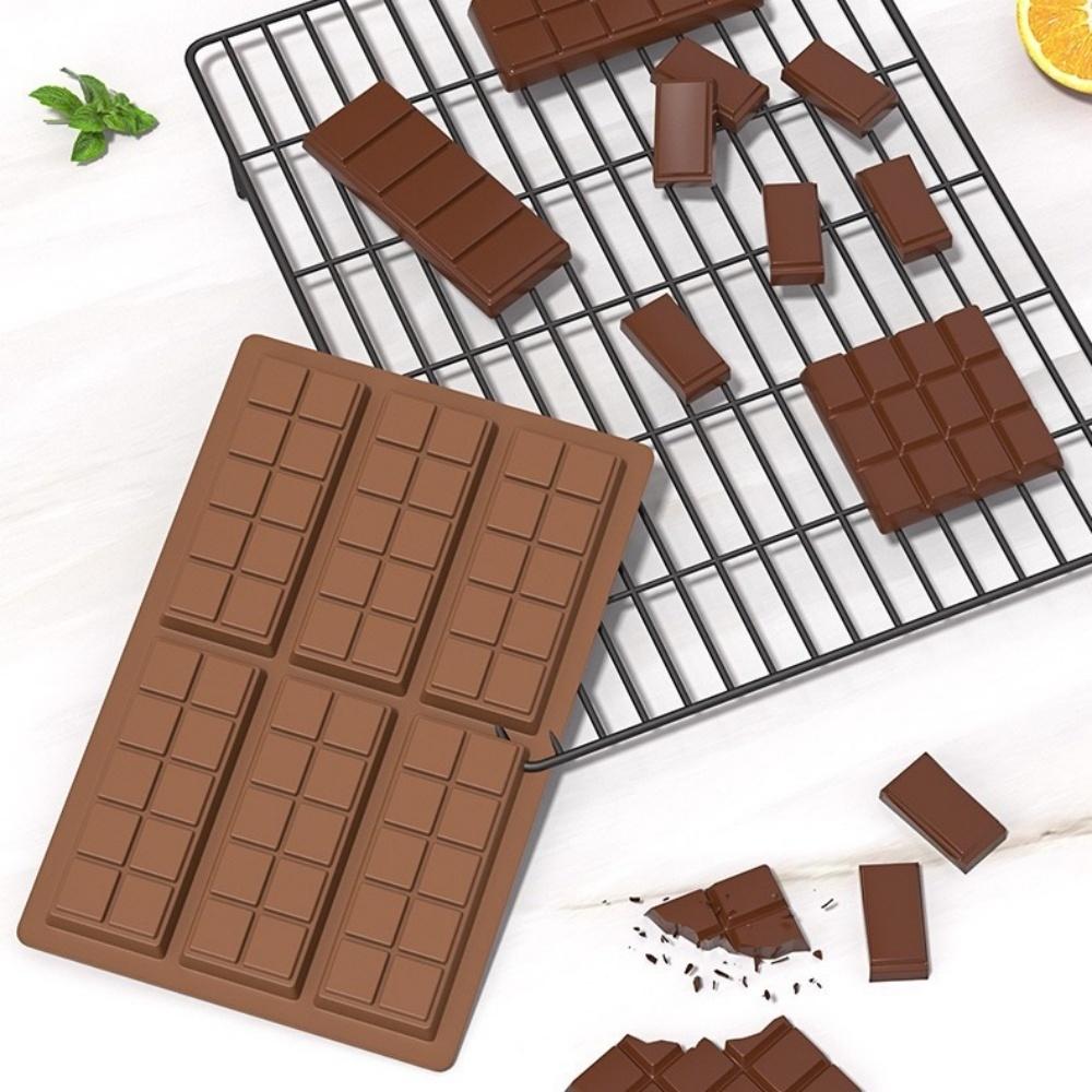 Chocolate bar molds - non-stick chocolate molds, food-grade silicone deep molds for Dubai pistachios, candies, snacks