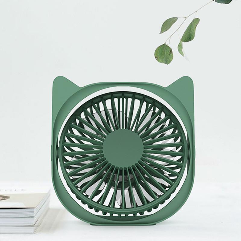Mini Usb Desk Fan Portable Silent Office Dormitory Fan Gift Wholesale зелёный