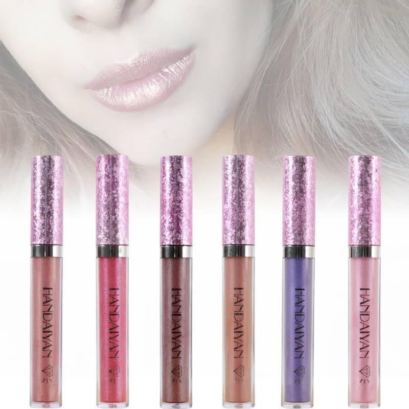 Shiny Lip Gloss 6 Colors Glittery Lip Gloss Long-lasting And Radiant