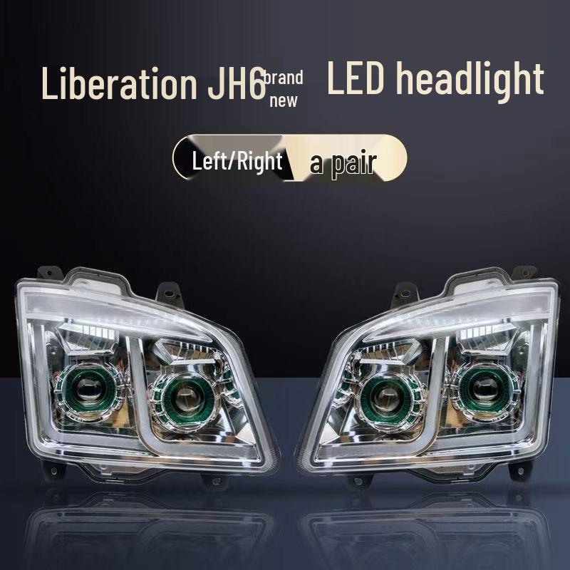 Jiefang JH6 Heavy-Duty Truck Dual-Lens All-LED Headlight Upgrade Kit