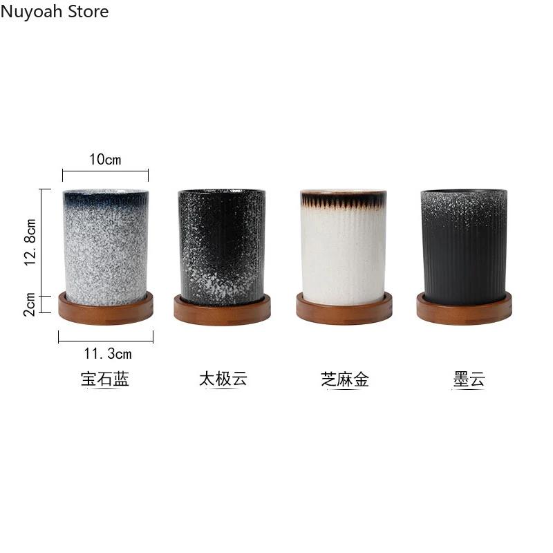 Drain Chopstick Holder Ceramic Household Kitchen Multifunctional Storage Tank Chopsticks Spoon Knife and Fork Storage Bucket