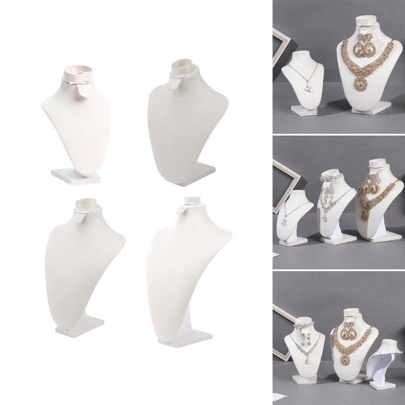 Practical Sturdy Lint Jewelry Bust Stand Small Necklace Display Holder Jewelry Accessory for Trade Show Exhibits