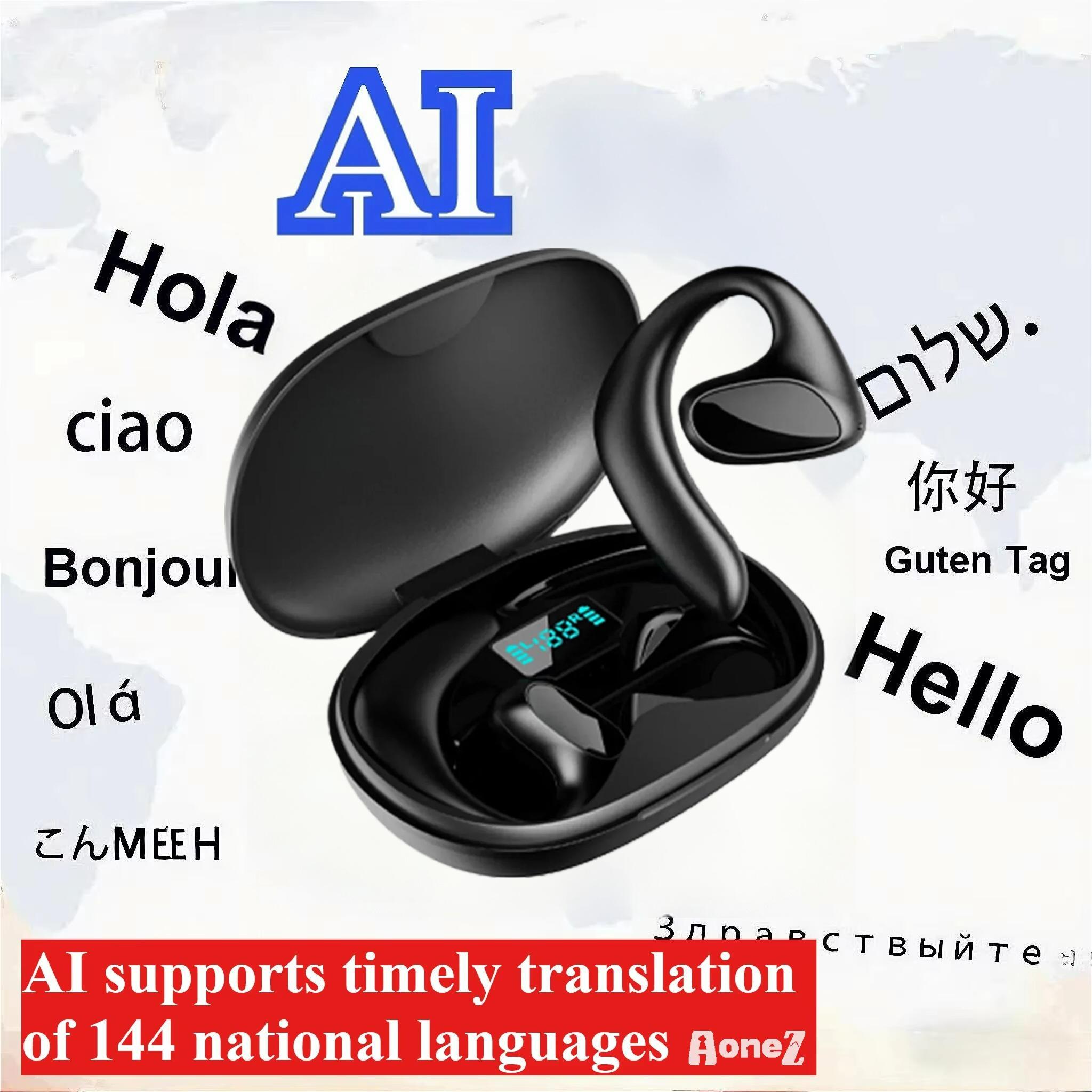 

Intelligent AI Language Translation Earplug 144 Language High-precision Wireless Bluetooth Bidirectional Translation Equipment