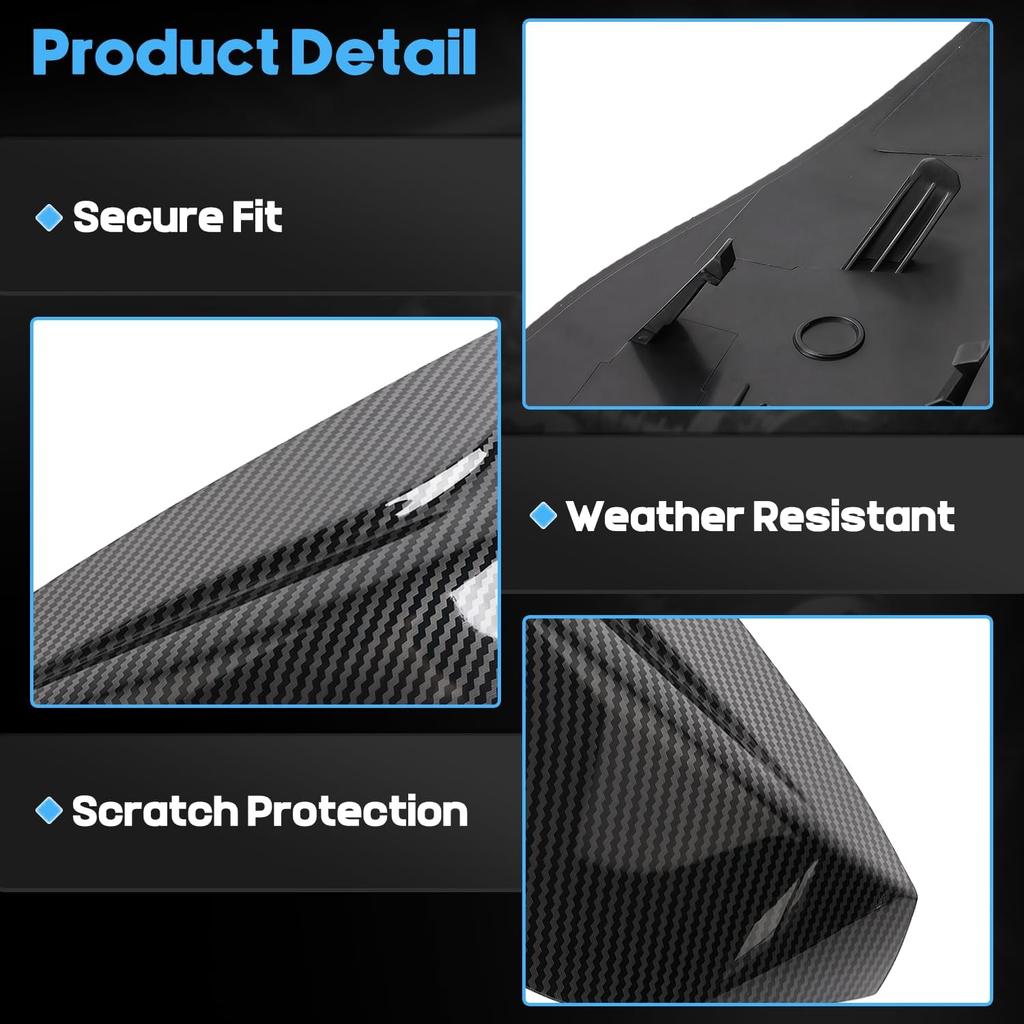 1 Pair Side Mirror Cap Covers Pasennger & Driver Fit For Infiniti Q50 Q60 Q70 Q70L QX30 Accessories Left and Right Door Mirror Covers Replacements