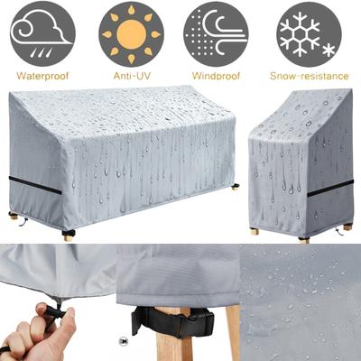 Fundas Impermeables para Sillas de Jardín a Prueba de Lluvia y Nieve para Sofá de Exterior, Mesa, Sillas Protector Universal para Muebles a Prueba de Polvo