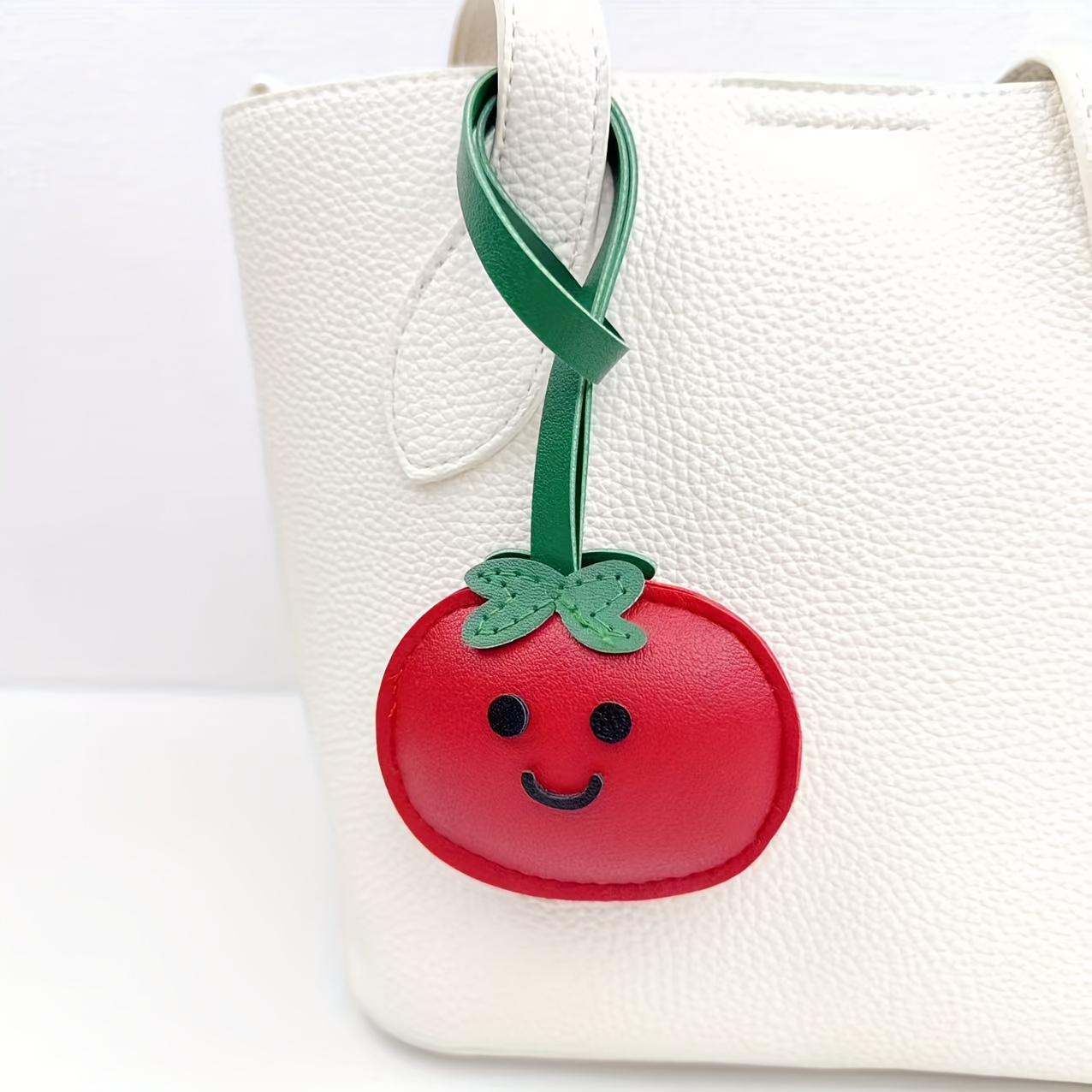 1pc New Cute Fried Egg Tomato Bag Charm,Creative Exquisite Couple Pendant Accessory,Cute Charm,Fashion Accessory,Creative Design