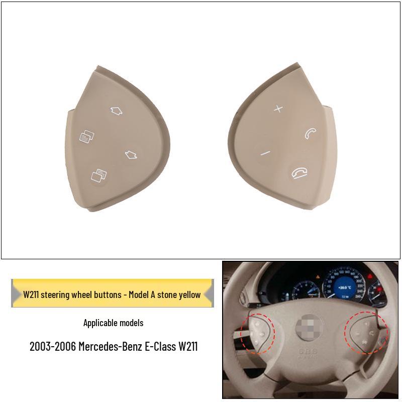 Compatible with Mercedes-Benz E-Class W211 Steering Wheel Buttons: E200, E260, E300L Multifunction.
