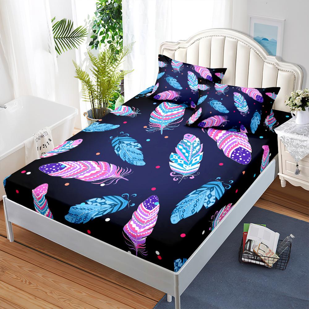 Mattress, Mattress Cover Three-Piece Set, Feather Mattress Protective Cover Fully Enclosed