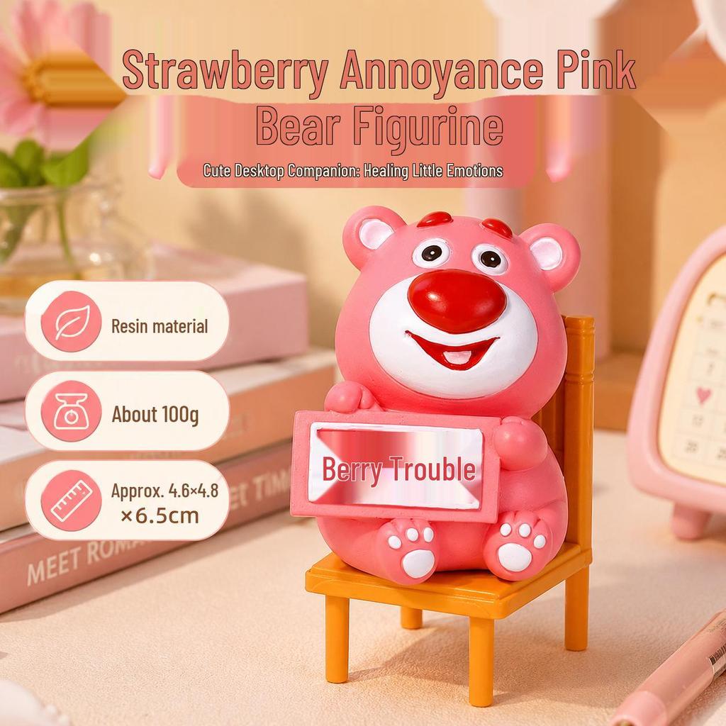 Adorable 'Don't Be Angry' Office Desk Ornament - Resin Birthday Gift