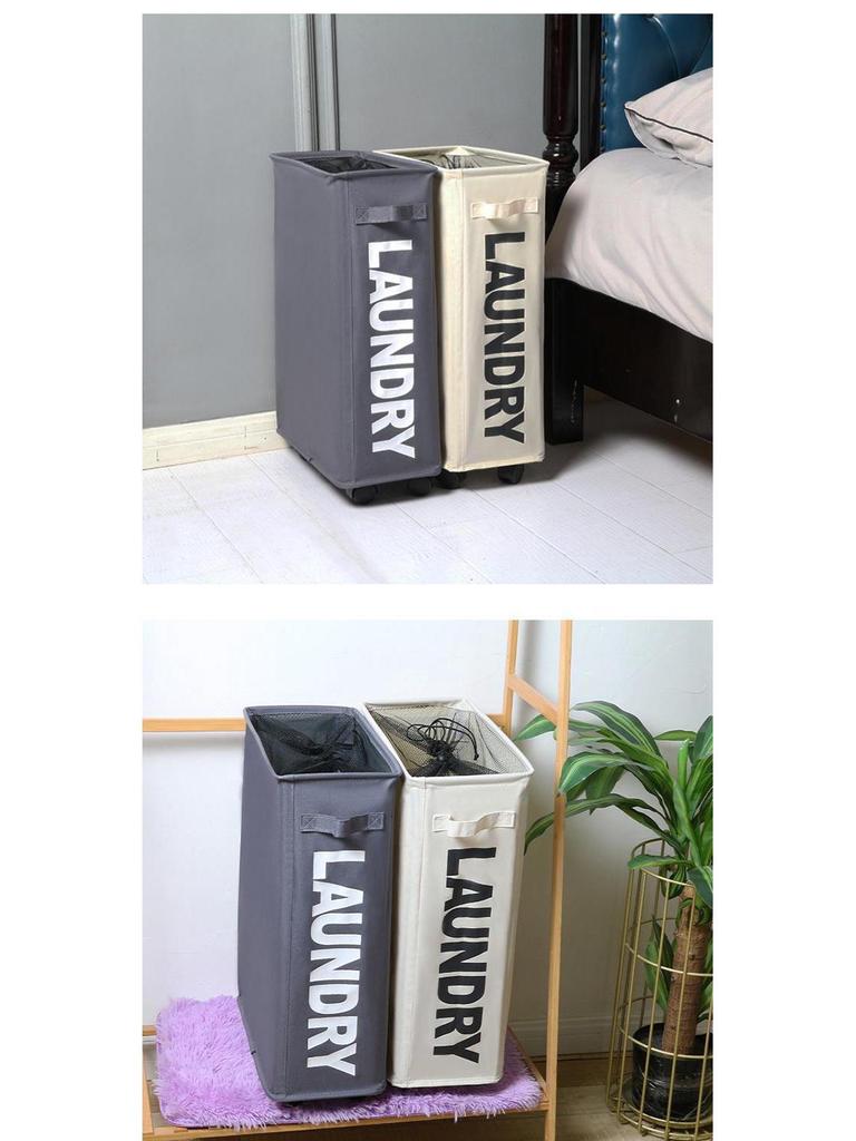 Nordic Fabric Laundry Basket - Dirty Clothes Hamper & Household Storage Solution