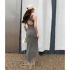 Abito Bodycon Sexy Senza Schiena Primavera/Estate 2026 - Gonna Midiaderente Slim Fit per Donna