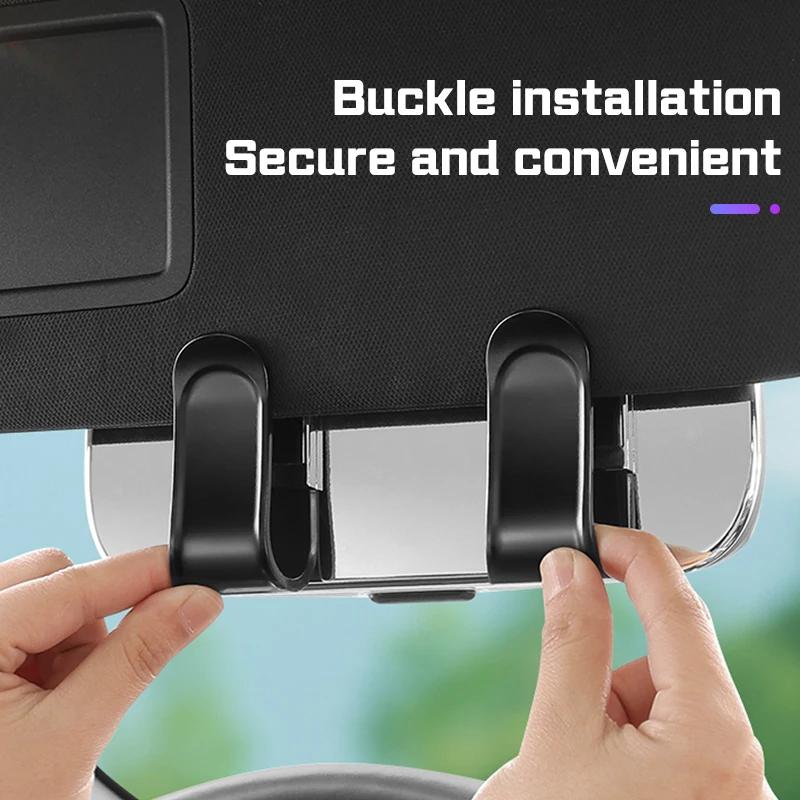 Naafdoppen Auto Zonneklep Zonnebril Brillenhoesje Clip Brillenbakje Houder Voor Renault Megane 2 3 4 Twingo Clio Talisman Captur Trafi