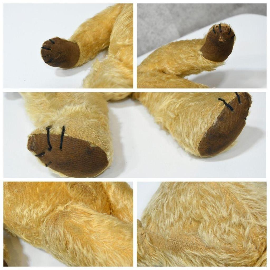 [USED] tr0680 Teddy Bear Doll Stuffed Animal Interior Bear Doll Rare