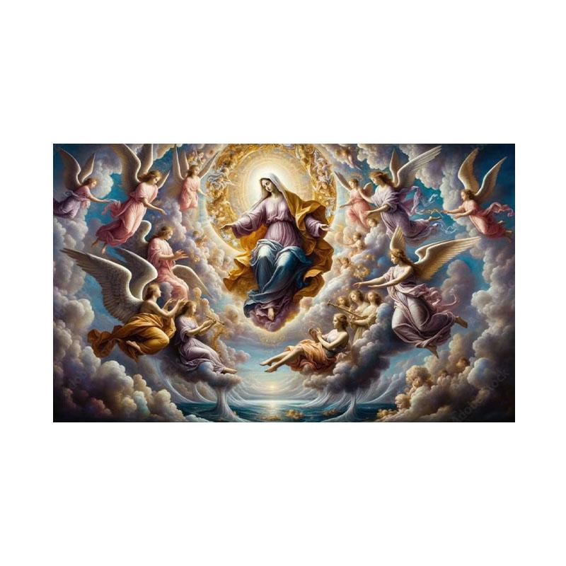 Assumption Day Theme Rest Feast Tapestry Aesthetic Wall Decoration Bohemian Room Home Decoration