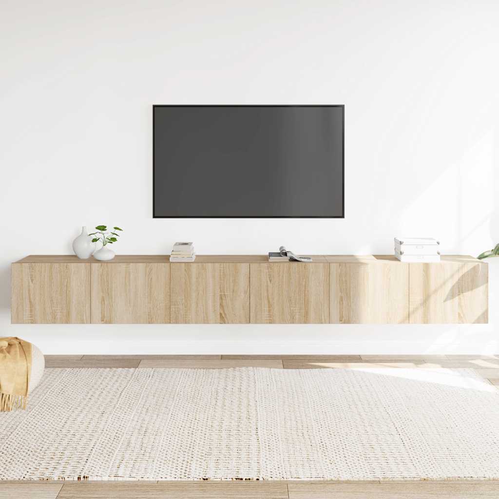 Vidaxl 3er Set TV-Schränke, Sonoma-Eiche