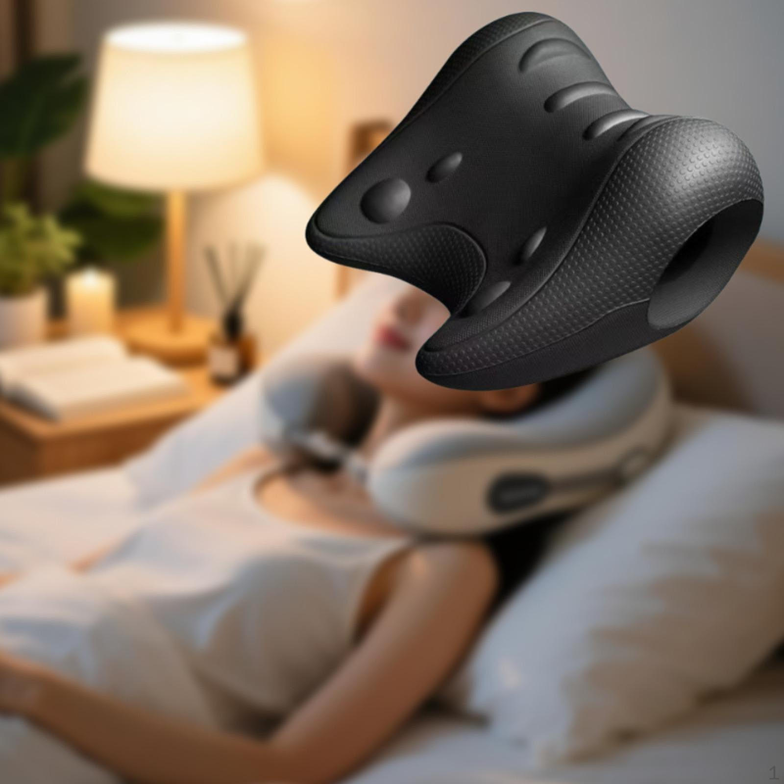 

Cervical Traction Device Chiropractic Pillow Effective Neck and Shoulder Relaxer for Bed Mats Office