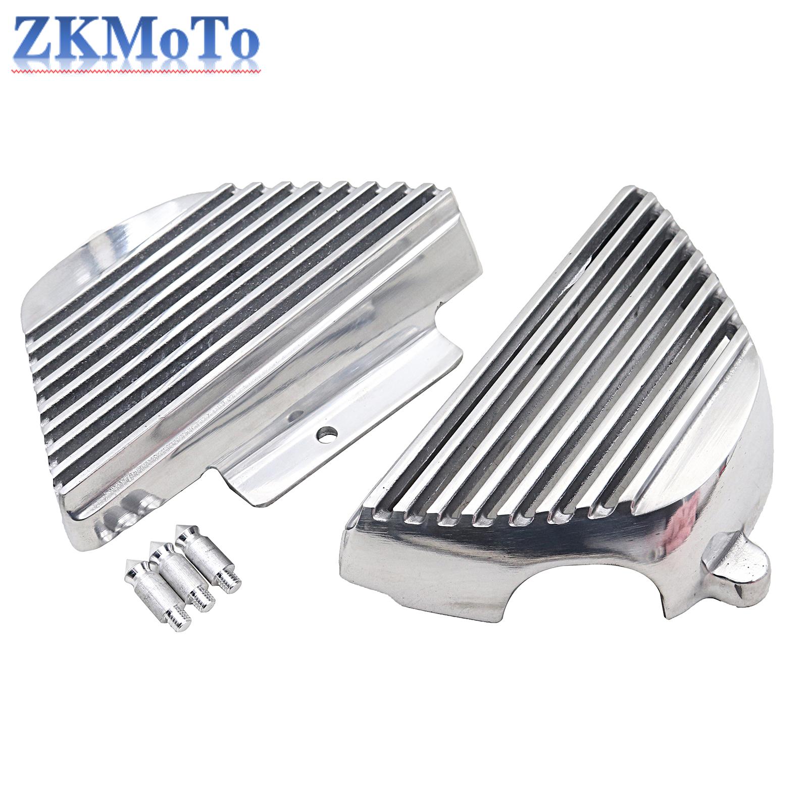 Motorcycle Side Battery Cover Side Fairing Panel Cover Polishing Decorative For Honda Monkey Bike Z50 Z50J серебряный