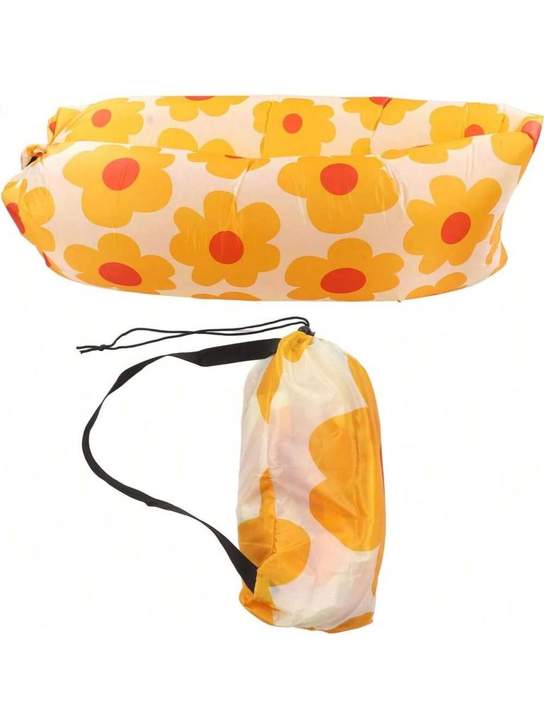 Ny Sunflower Lazy Uppblåsbar Soffa Utomhusstrand Lazy Sovsäck Uppblåsbar Bärbar Luftsoffa Bärbara Campingaktiviteter