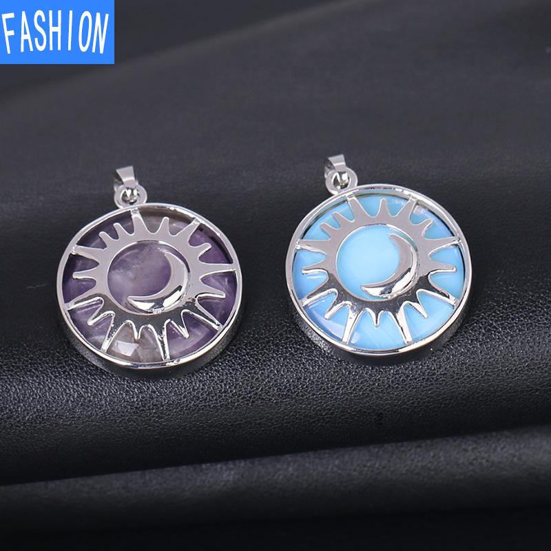 Pandantiv cu cristale naturale în stil național