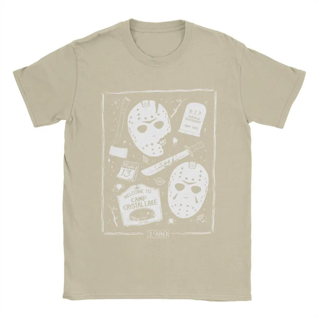 Men Welcome Campers Horror Movie T Shirts 100% Cotton Clothes Awesome Short Sleeve Round Collar Tee Shirt Original T-Shirts