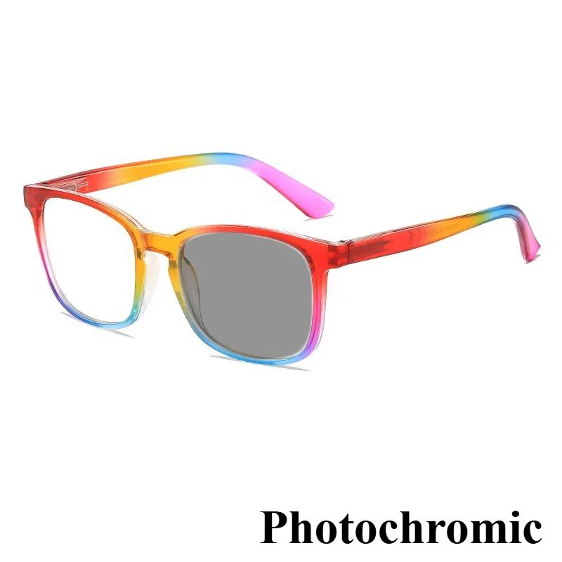 Neutral Fashion New Photochromic Presbyopia Glasses Ultra-light Anti-blue Light Eye Protection Reading Glasses 0 TO +4.0