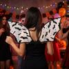 Style Sombre Gothique Halloween Ailes de Chauve-souris Scintillantes Costume Ailes Fée Papillon Ailes Fête d'Halloween