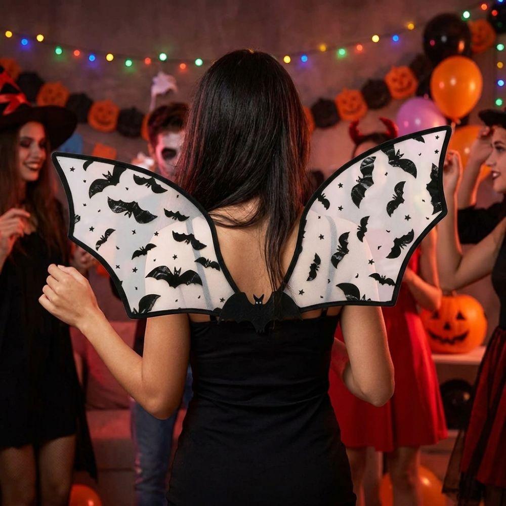 Style Sombre Gothique Halloween Ailes de Chauve-souris Scintillantes Costume Ailes Fée Papillon Ailes Fête d'Halloween