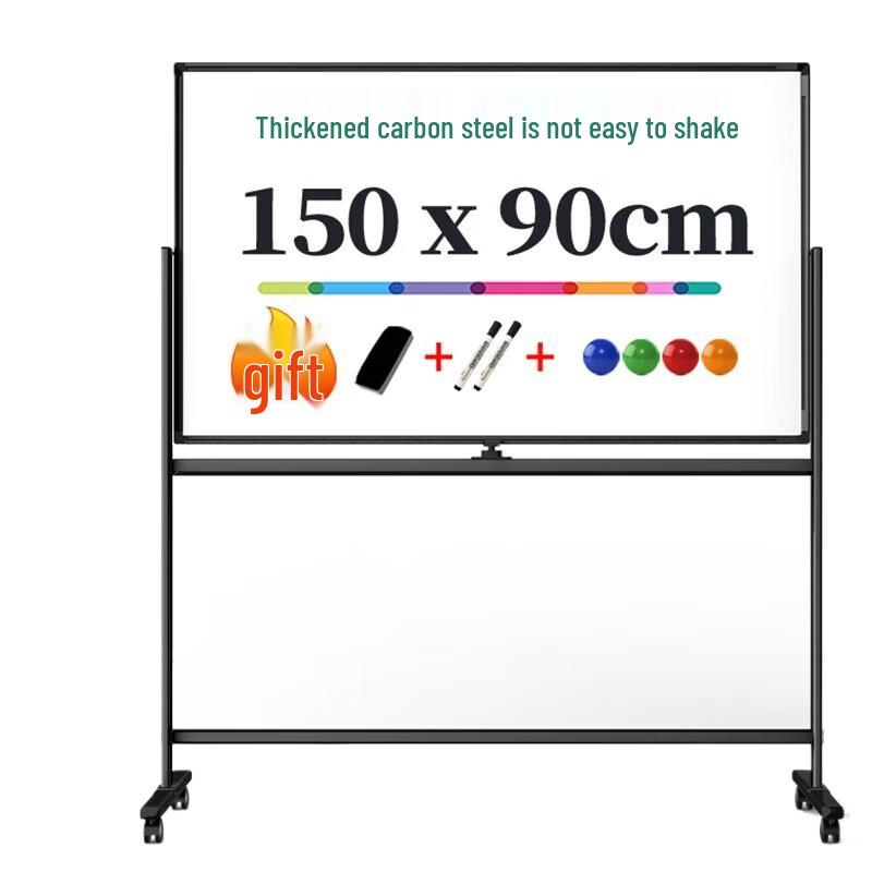 Deli 50106 Mobile H-Frame Magnetic Flip Whiteboard