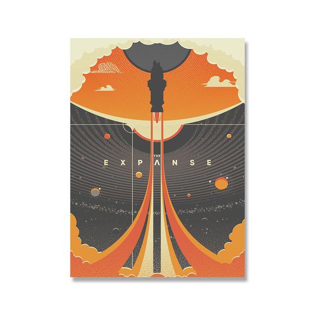 

Просторный космический постер, скандинавская картина на холсте, абстрактный домашний декор, настенное искусство, ретро-принт, гостиная, винтажная минималистичная картина 21cm×30cm NoFrame