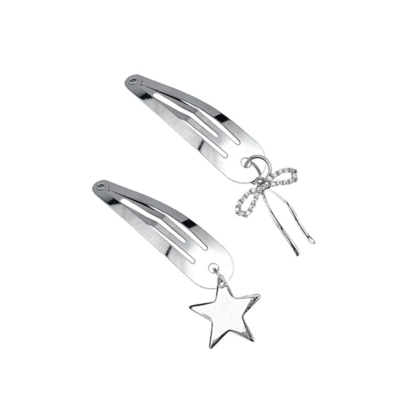 VVV [SET] Ribbon Star Hair Clip