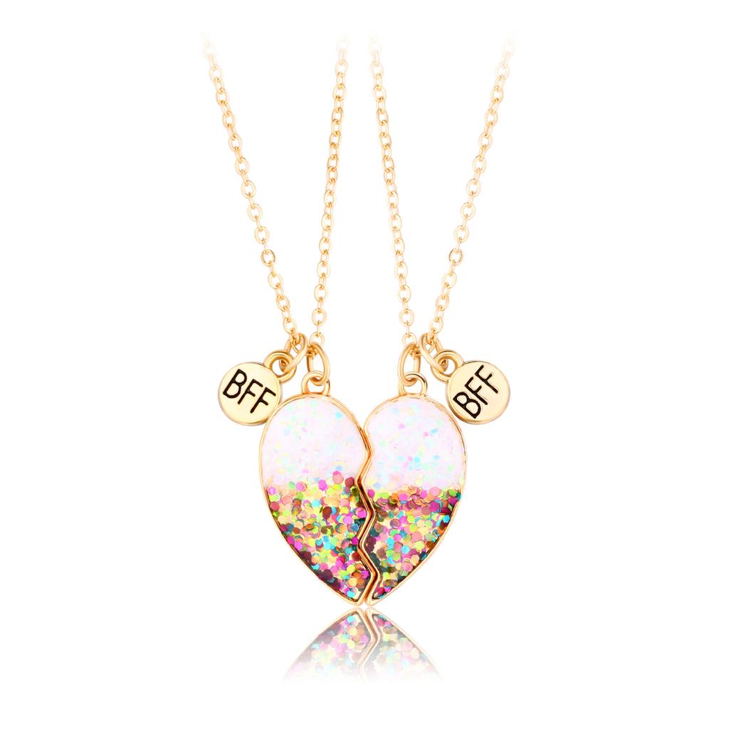 BFF Halsketten - Beste Freundin Halskette, Niedliche BFF Freundschaftsgeschenke für 2, Schmuck für Mädchen - Eine für dich, eine für deine BFF - Ab 3 Jahren