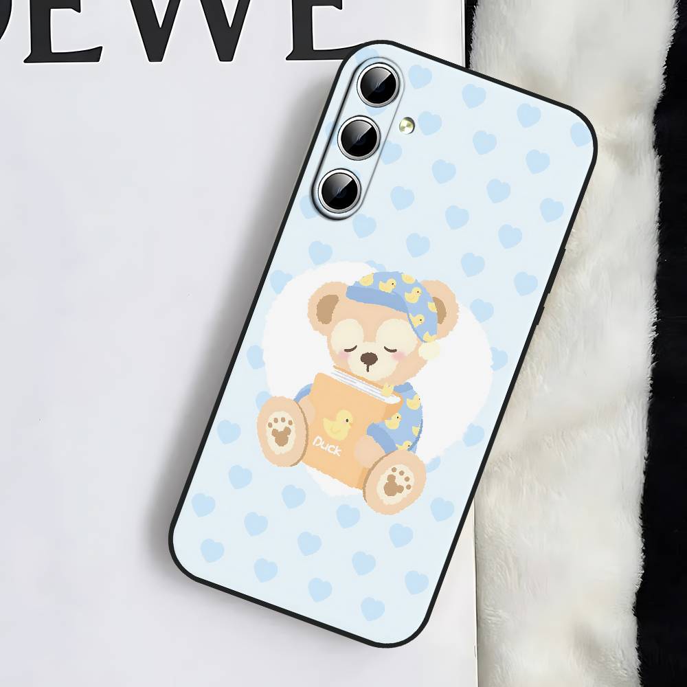 D-duffy Phone Case For Samsung Galaxy S24/S25/S22/S30/Note20/Lite/Ultra/5G/Plus/FE Soft Black