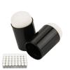 40pcs Storage Box Included Finger Sponge Daubers Finger Fit Design Sponge Applicators Sponge Daubers Set Black