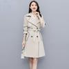 Fashionable Waist-belted Women's Trench Coat for Autumn
