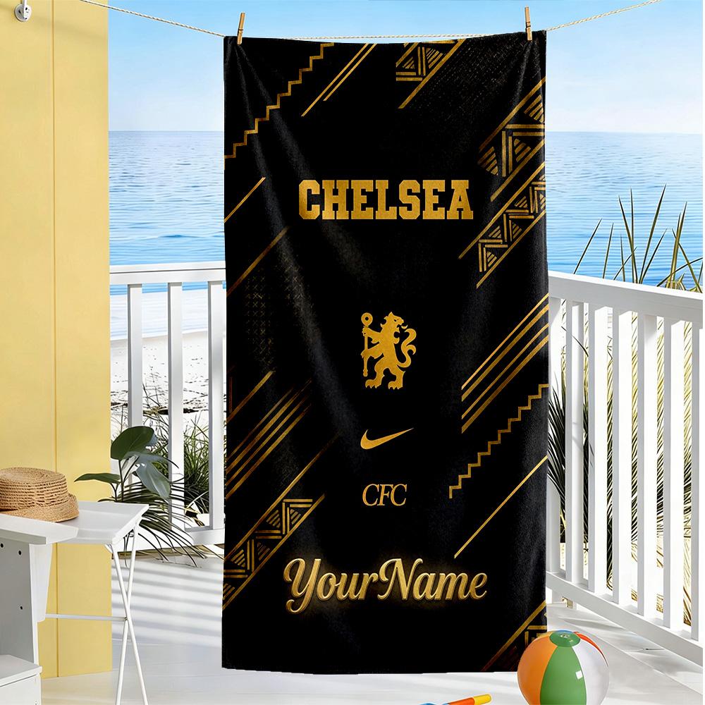 Galatasaray Customize Text Beach Towel Super Soft Microfiber Quickdry Fabric Perfect For Traveling Yoga Camping And Swimming