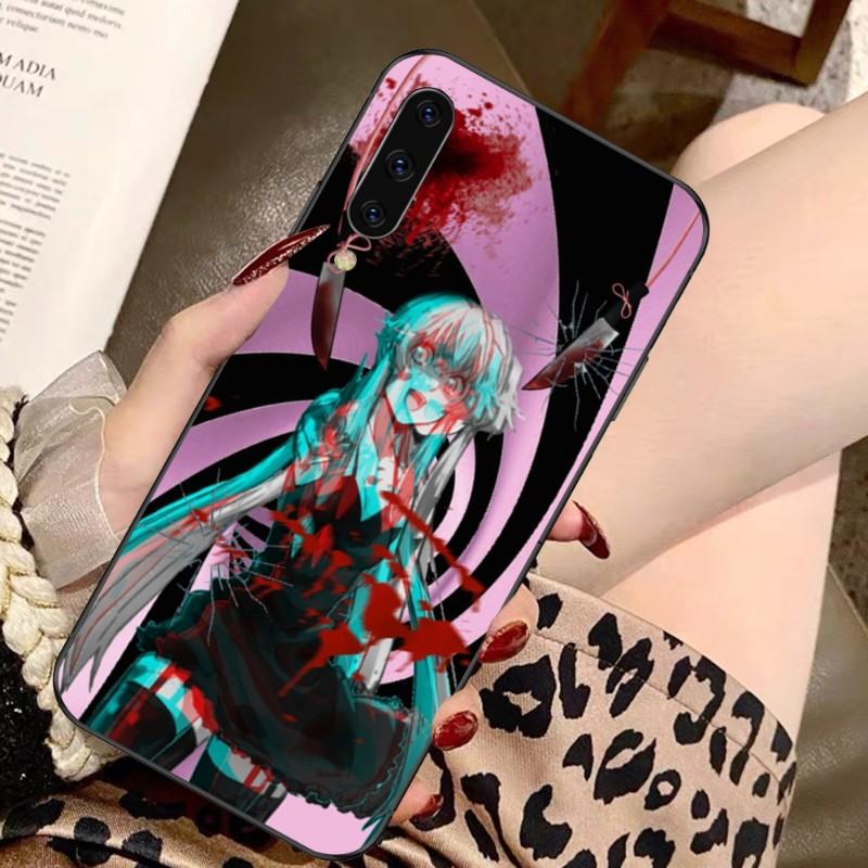 Future Diary Mirai Nikki Handyhülle für Samsung A91 A81 A73 A72 A71 A30S A20 A12 A13 A52 A53 4G 5G Weiche schwarze Handyhülle