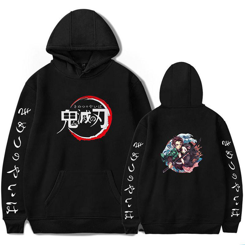 Cozy Demon Slayer Kimetsu No Yaiba Hoodie For Anime Fans With Long Sleeves