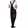 Men's Slim-Fit Retro Denim Overalls - Large Size, Solid Color