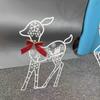 2025 Christmas New Outdoor Decoration Led Light Iron  Deer Horticulture Lawn Decoration  Outdoor Christmas Decoration
