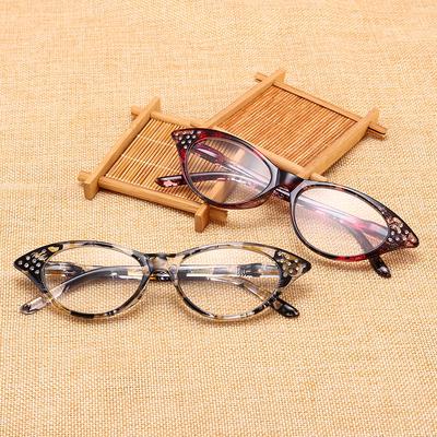 Fashionable High-Definition Reading Glasses With Cat'S Eyes Ultra Light Men'S And Women'S Full Frame Reading Glasses