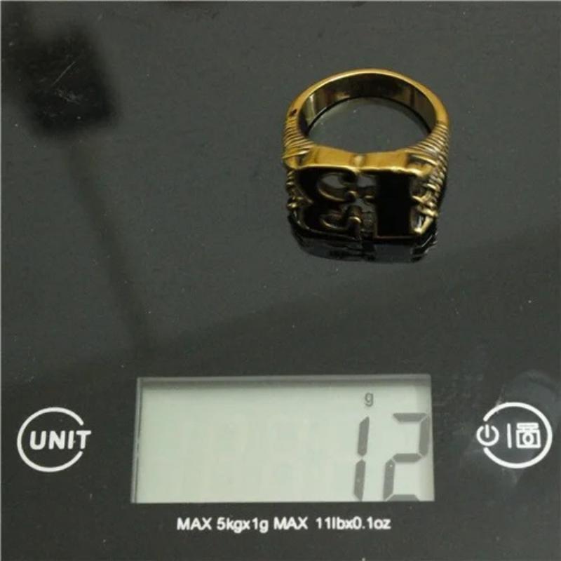 Newest Mens Boys Golden Biker 13 Ring Titanium Steel 316L Best Jewelry Ring