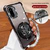 OnePlus ACE6T Phone Case: Full Coverage Mirror with Rotating Stand & Bracelet for OnePlus 15 - Creative, Internet Celebrity Style