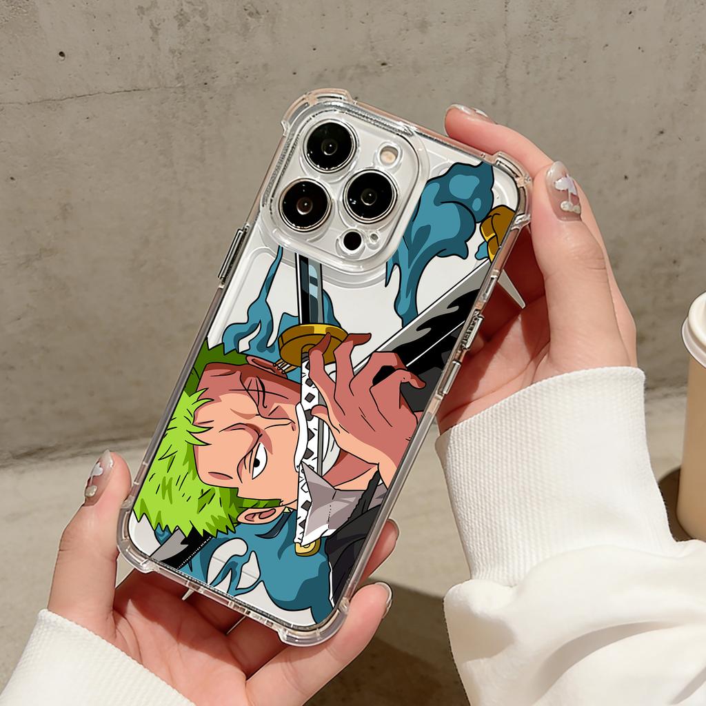 Anime Luffys Zoros Phone Case For Samsung Galaxy S26 S25 S24 S23 S22 S21 S20 Edge FE Ultra Plus 4G 5G Anti Fall Clear TPU
