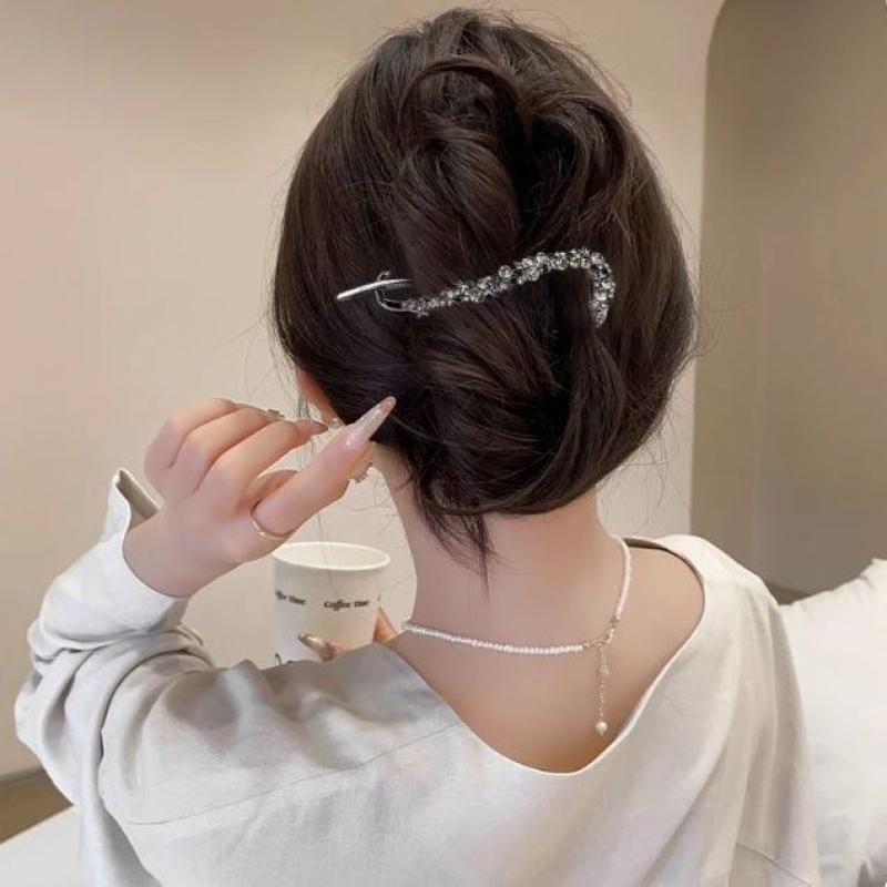 Metal  Banana Clip Hairpins Frog Buckle Ponytail Hair Clips Irregular Hair Clip Headdress Hair Accessories