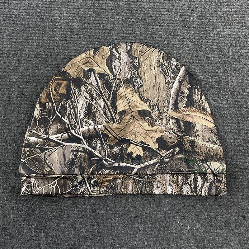 Retro Hip-Hop Camouflage Leaf Print Pullover Hat Trendy Personalized Street Casual Fashionable Cap