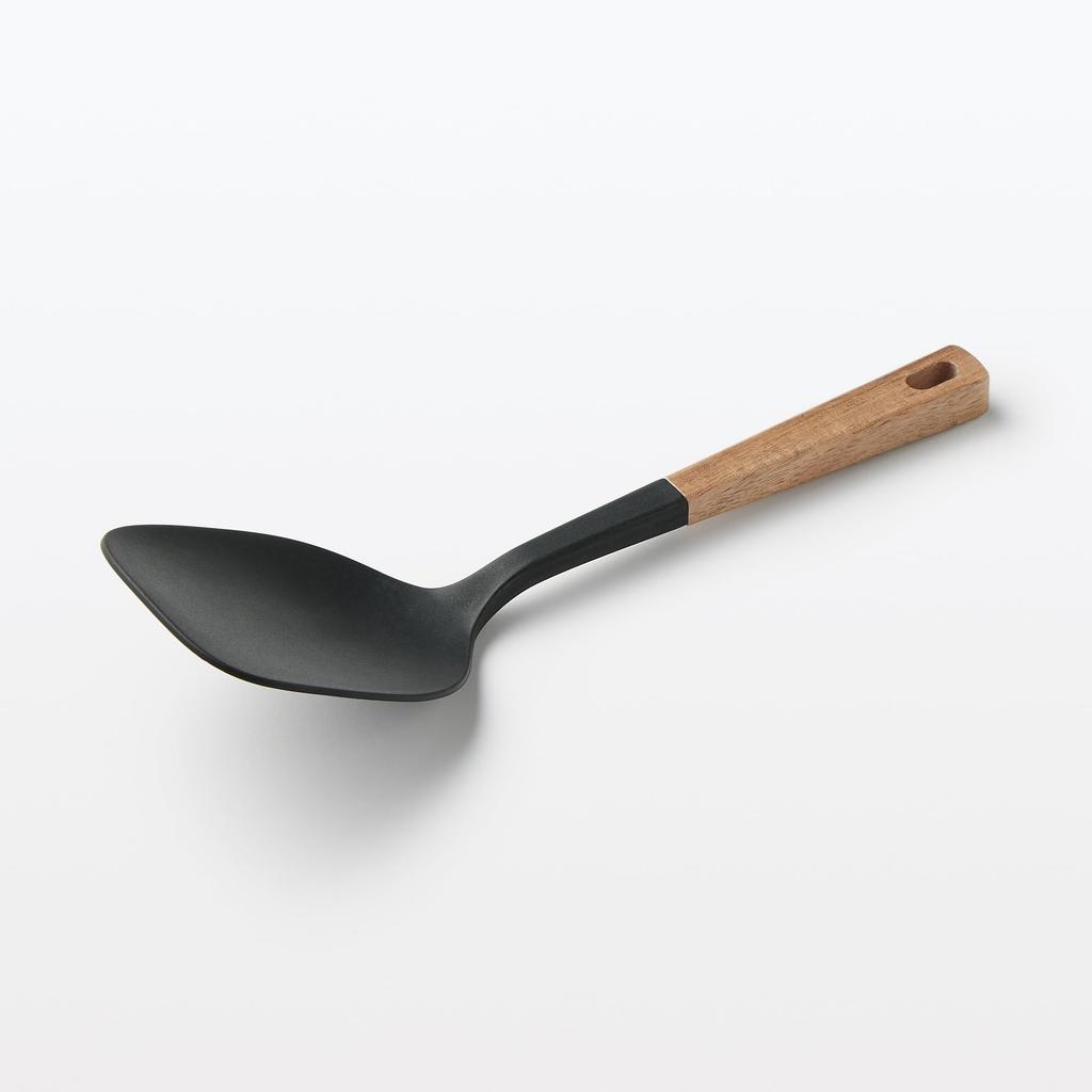 MUJI Wooden Handle Silicone Turner Spoon MC108A4S