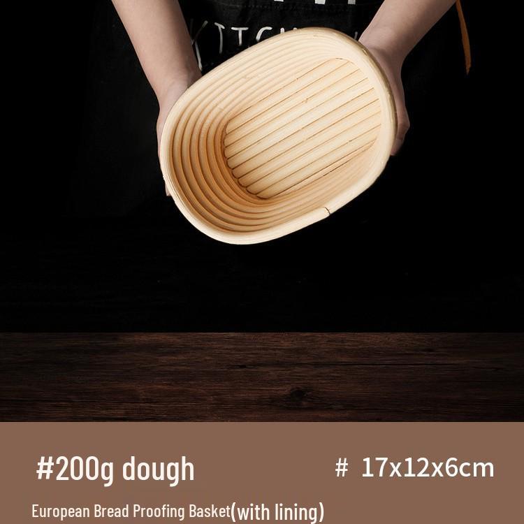 Nordischer Handgefertigter Europäischer Rattan Gärkörbchen für Brot zum Backen
